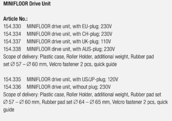 singapore leister minifloor drive unit